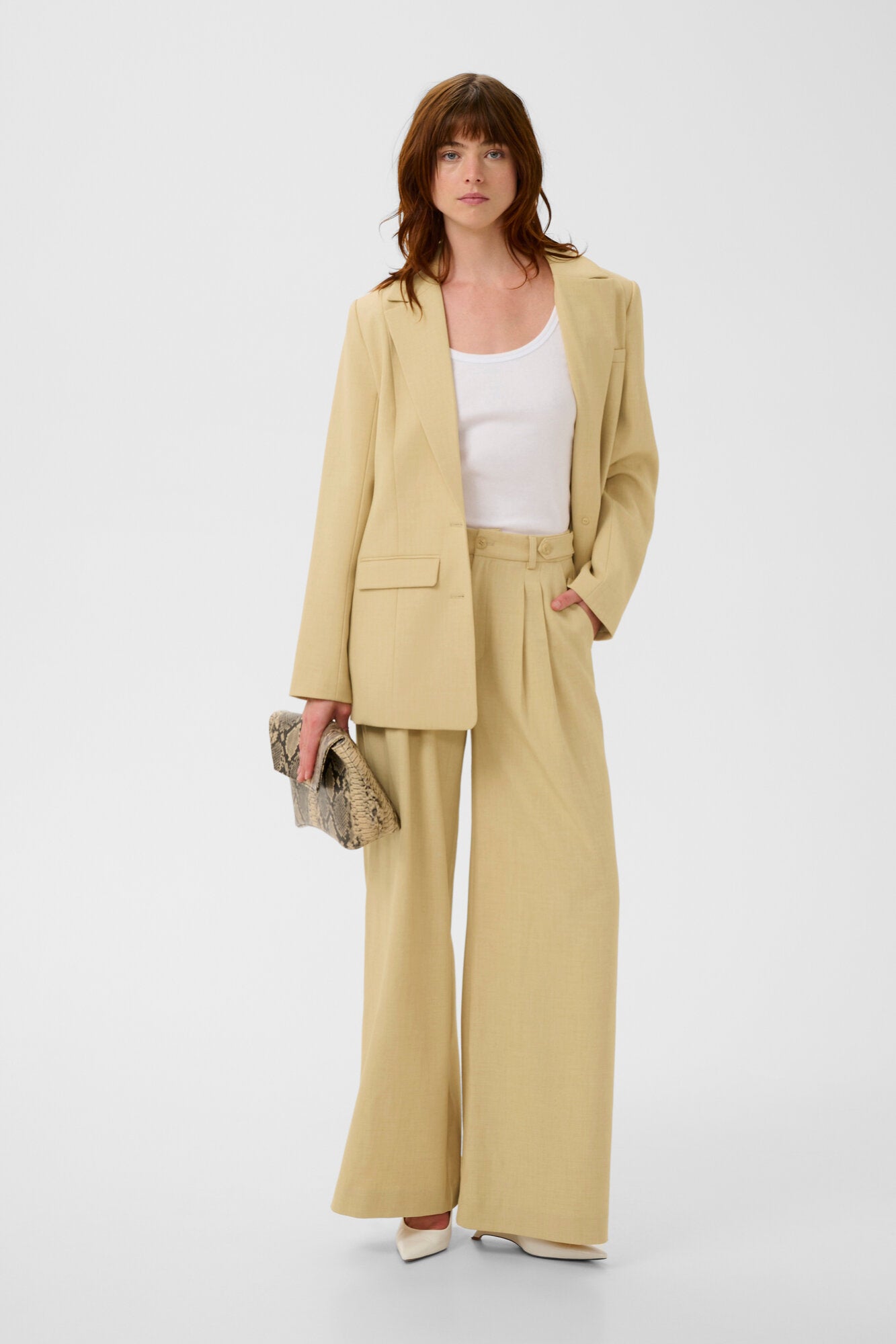 GZstacy blazer - Pale Hay Melange